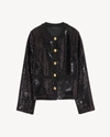 Nili Lotan Katherine Sequin Jacket In Black