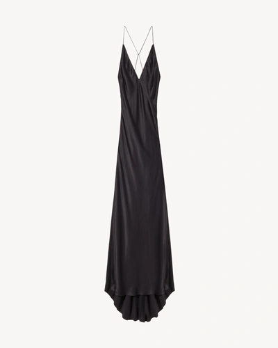 Nili Lotan Katie V-neck Gown In Black