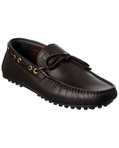 M By Bruno Magli Tino Leather Loafer In Brown