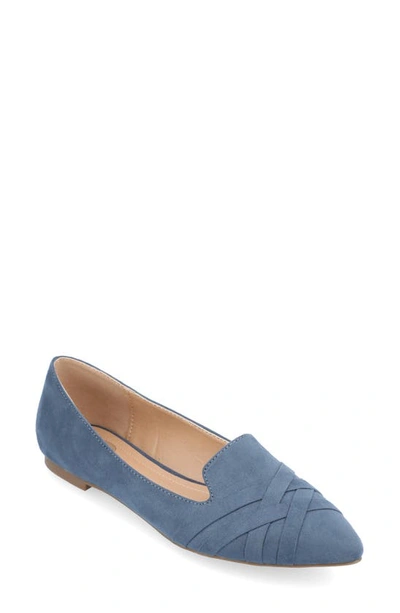 JOURNEE COLLECTION JOURNEE COLLECTION MINDEE CRISSCROSS TOE FLAT