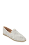 Journee Collection Journee Lucie Perforated Flat Loafer In Grey