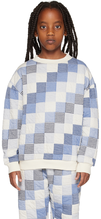 Fish & Kids Blue Patchwork Sweater