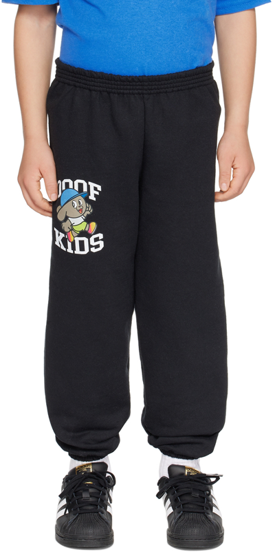 Ooof Ssense Exclusive Kids Black Relaxed-fit Lounge Pants