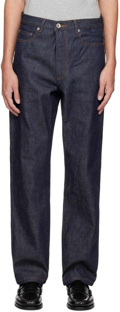 Apc Indigo Banibano Jeans In Blue
