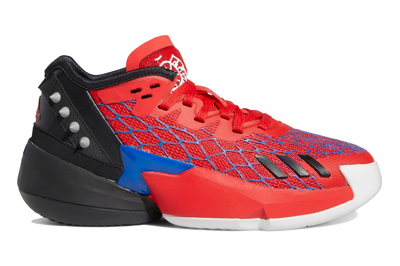 Pre-owned Adidas Originals Adidas D.o.n. Issue #4 Spiderman (gs) In Blue/vivid Red/core Black