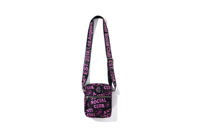 Pre-owned Anti Social Social Club Coral Crush Side Bag Black