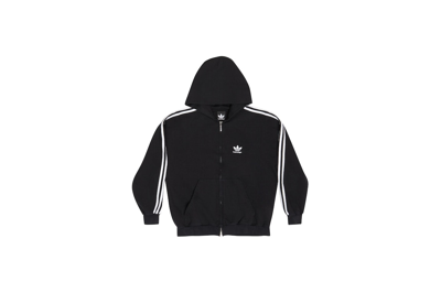 Pre-owned Balenciaga X Adidas Zip-up Hoodie Small Fit Black