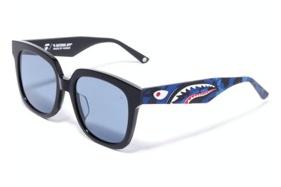 Pre-owned Bape Shark 13 Sunglasses Navy