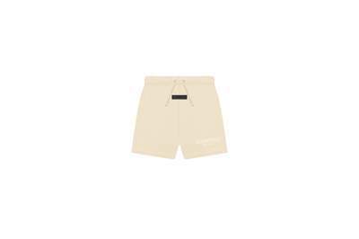 Pre-owned Fear Of God Essentials Kids Jersey Shorts Egg Shell
