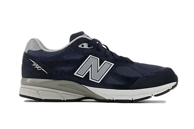 Pre-owned New Balance 990v3 Navy (gs) In Navy/grey