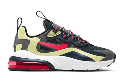 Pre-owned Nike Air Max 270 React Iron Grey Bright Crimson (ps) In Iron Grey/bright Crimson/deep Ocean