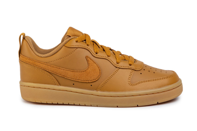 Pre-owned Nike Court Borough Low 2 Wheat Wheat Gum Light Brown (gs) In Wheat/wheat Gum/light Brown