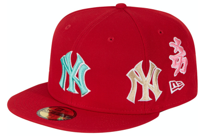 Pre-owned Supreme New York Yankees Kanji New Era Fitted Hat Red