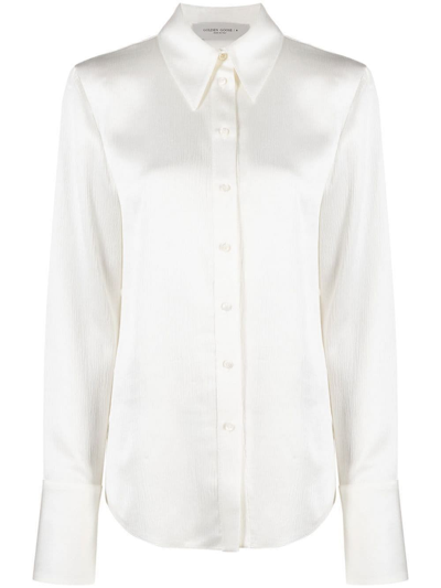 Golden Goose Journey Crepon Shirt In White