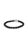 David Yurman Men's Spiritual Beads Bracelet With Silver, 6mm In Black Onyx