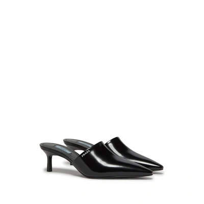 Prada Mule With Stiletto Heel And Pointed Toe