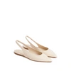 Aeyde Women's Rae Slingback Pointed Toe Flats In Butter
