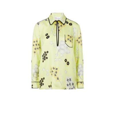 Red Valentino Patterned Silk Blouse