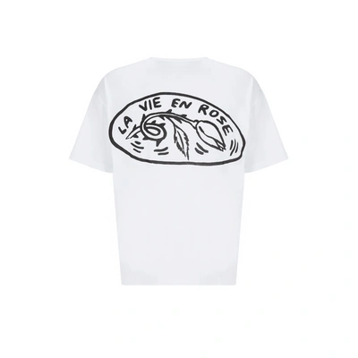 Honey Fucking Dijon Graphic-print Cotton T-shirt In White