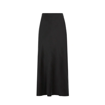Caes Bias-cut Skirt In Black