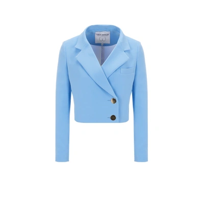 Salut Beauté Blazer Court In Blue