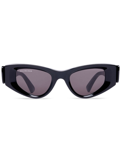 Balenciaga 0243s Odeon Cat-eye Acetate Sunglasses In 1000