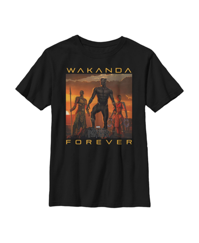Marvel Kids' Boy's  Black Panther 2018 Wakanda Forever Child T-shirt