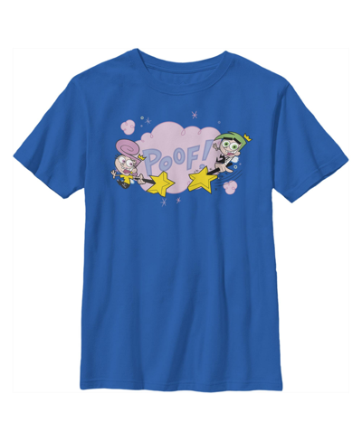 Nickelodeon Boy's The Fairly Oddparents Cosmo And Wanda Poof Child T-shirt In Royal Blue