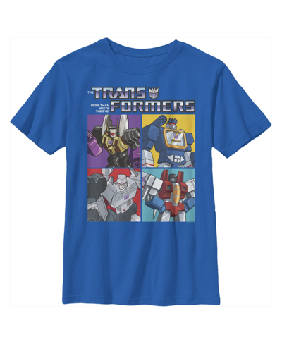 Hasbro Kids' Boy's Transformers Decepticon Characters Boxes Child T-shirt In Royal Blue