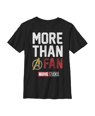 Marvel Kids' Boy's  Proud To Be A Fan Child T-shirt In Black