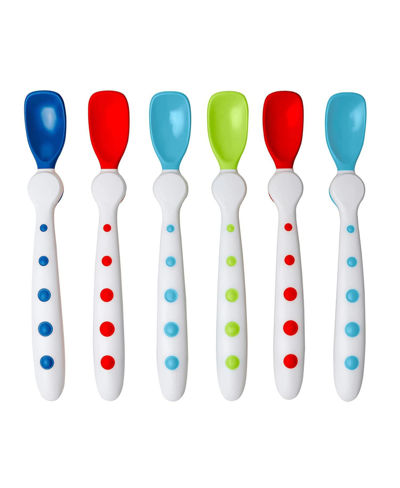 Nuk Babies' Infant Rest Easy Soft Spoons, Multi Color, Pack Of 6 In Assorted Pre Pack