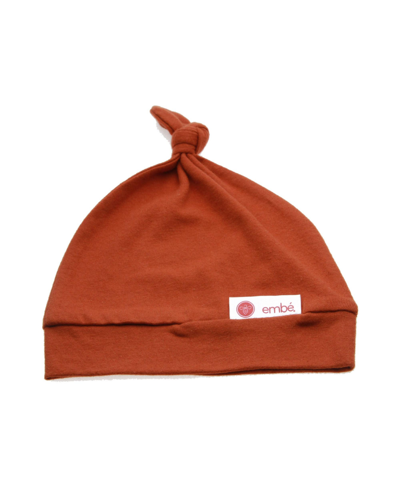 Embe Babies'  Infant Top Knot Hat (0-3 Months) In Rust