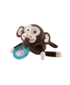 NUBY CALMING NATURAL FLEX SNUGGLEEZ PACIFIER WITH PLUSH ANIMAL, MONKEY