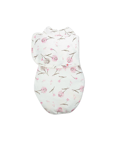 Embe Babies'  Infant Swaddle Wrap (0-3 Months) Arms-in, Legs-in/legs-out In Clustered Flowers