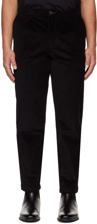 Ps By Paul Smith Black Pleated Trousers In 79 Blacks