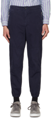 Ps By Paul Smith Navy Paneled Trousers In 49 Blues