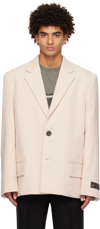 We11 Done Off-white Oversized Blazer In Ivory