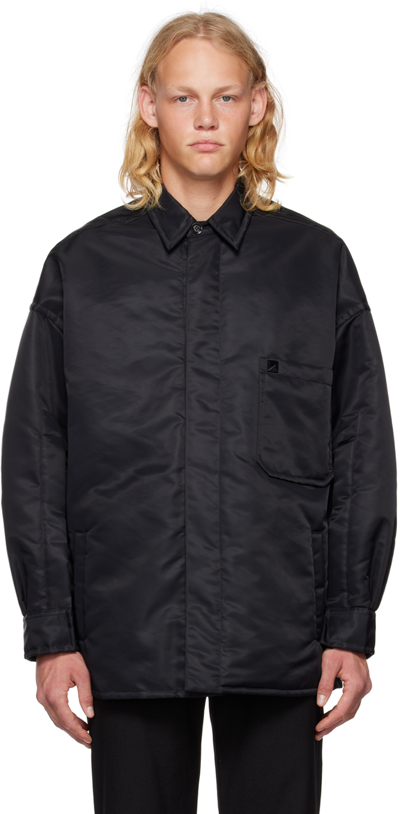 Valentino Rockstud Detail Shirt Jacket In Black