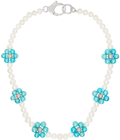 Botter X Hatton Labs Daisy Necklace In Blue