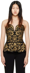 MOSCHINO BLACK & GOLD BAROQUE CAMISOLE