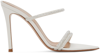 GIANVITO ROSSI WHITE CANNES HEELED SANDALS