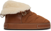 Chloé Maxie Genuine Shearling Bootie In 210 Luminous Ochre
