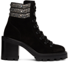 JIMMY CHOO BLACK ESCHE 65 ANKLE BOOTS