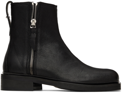 Our Legacy Black Daimyo Boots In Black Leather