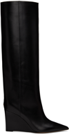 JIMMY CHOO BLACK BLAKE 110 CALF-HIGH BOOTS