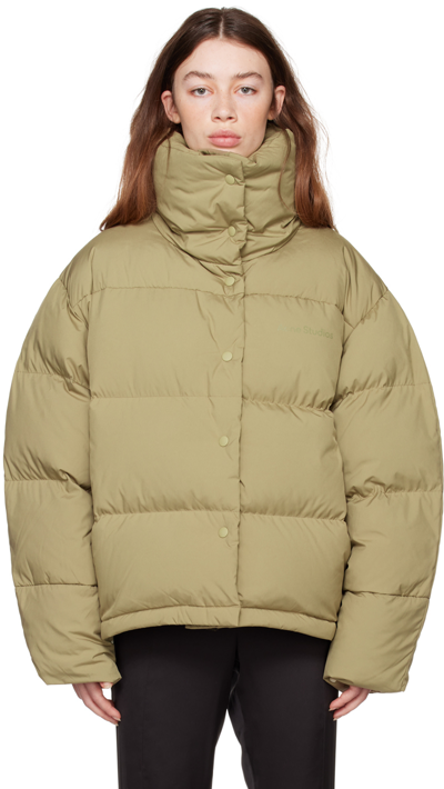 Acne Studios Padded Down Jacket In Ab Hunter Green