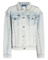 Ksubi Blue Oversized Denim Jacket In Denim-lt