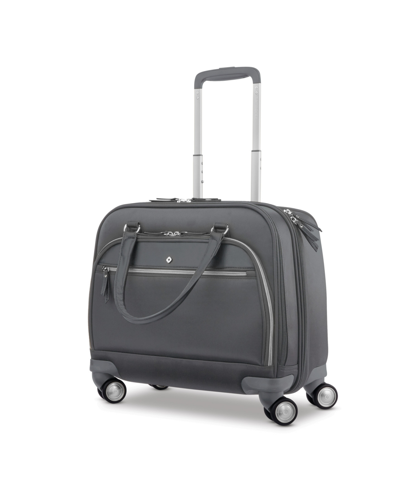 Samsonite Mobile Solution 17" Spinner Mobile Office Luggage In Silver Shadow