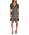 NIGHTWAY PETITE SEQUINED FIT & FLARE DRESS