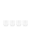 Nambe Taos Double Old Fashioned 4-piece Glass Set In Clear